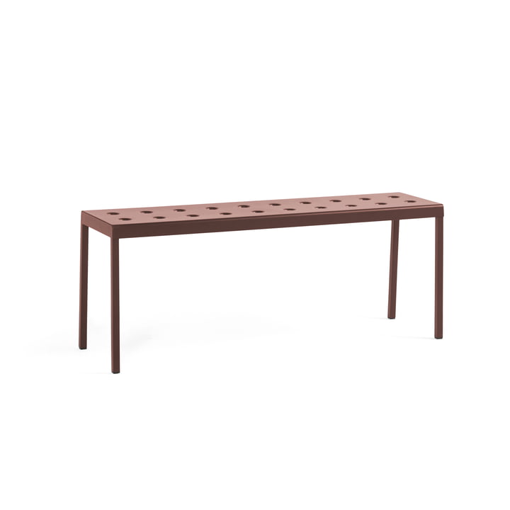 Balcony Bench, L 119,5 cm, iron red from Hay