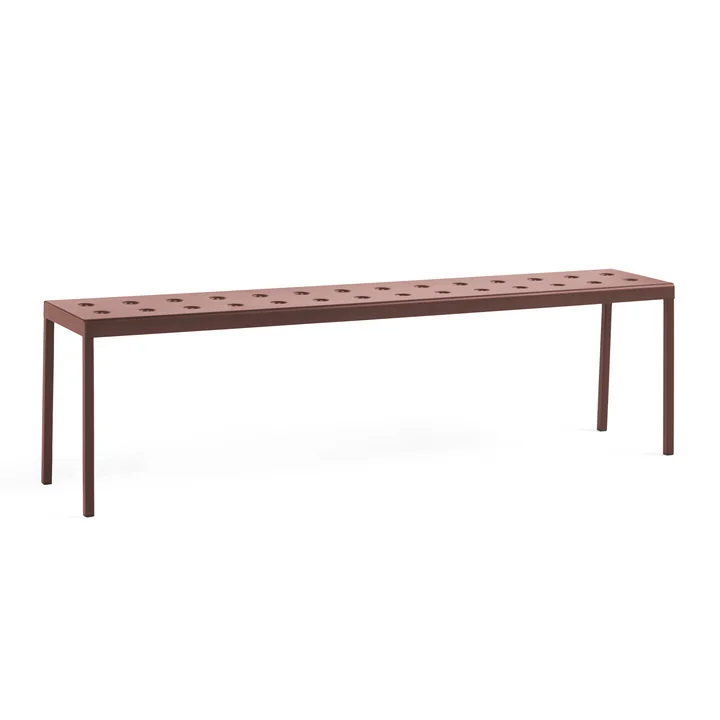 Balcony Bench, L 165,5 cm, iron red from HAY