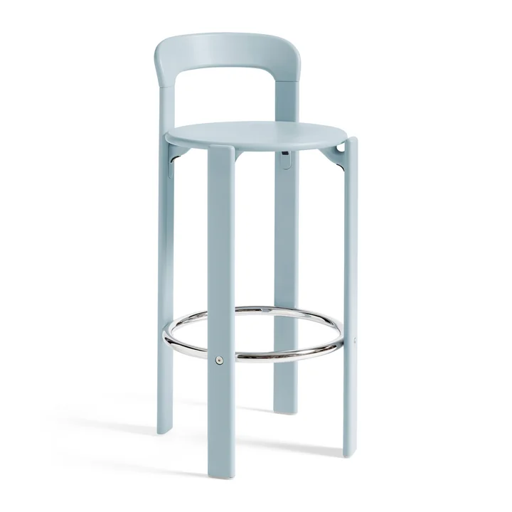 Rey Bar stool, slate blue by HAY