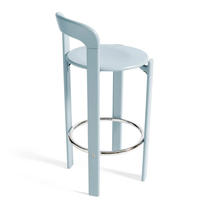 Rey Bar stool, slate blue by HAY
