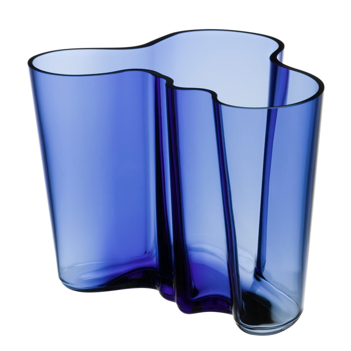 Aalto vase Savoy 160 mm, ultramarine blue from Iittala