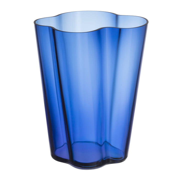 Aalto Vase Finlandia 270 mm, ultramarine blue from Iittala