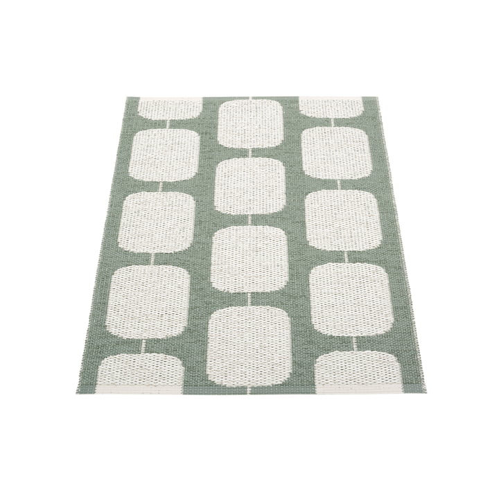 Sten reversible rug, 70 x 100 cm, army / fossil by Pappelina