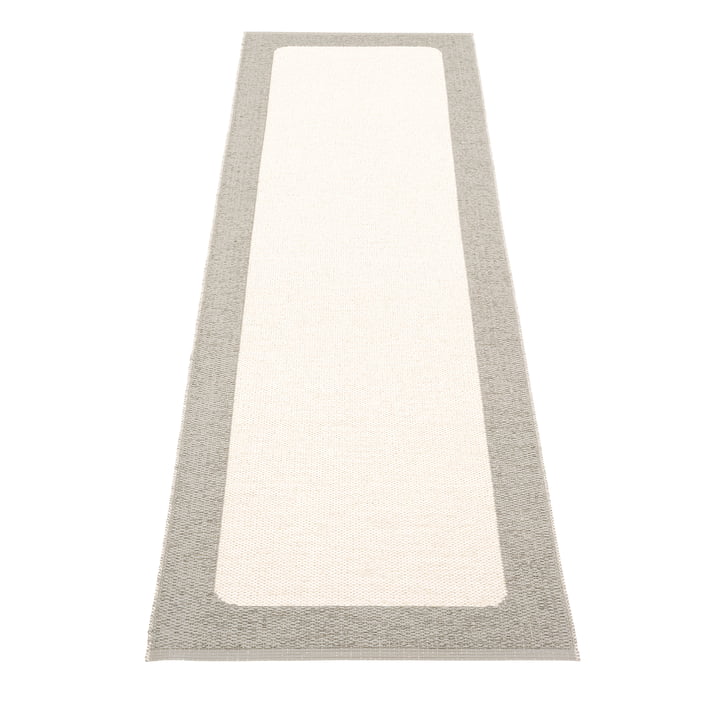 Ilda reversible rug, 70 x 240 cm, warm grey / vanilla by Pappelina