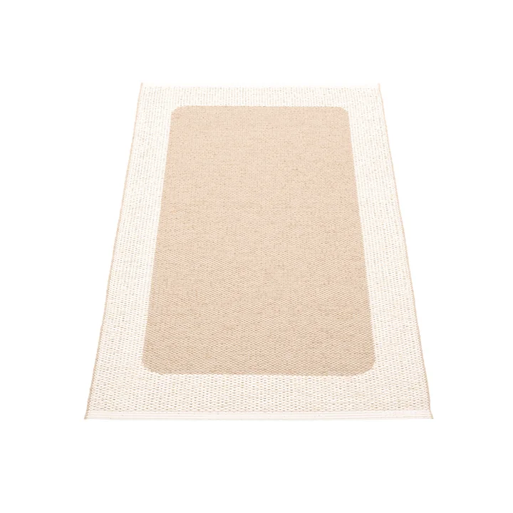Ilda reversible rug, 70 x 120 cm, beige / vanilla by Pappelina