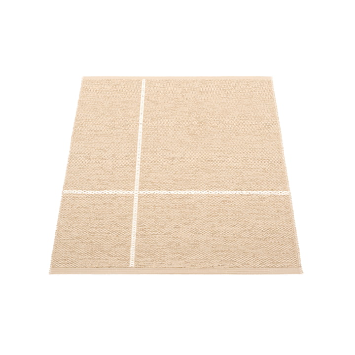 Fred reversible rug, 70 x 90 cm, beige / vanilla by Pappelina