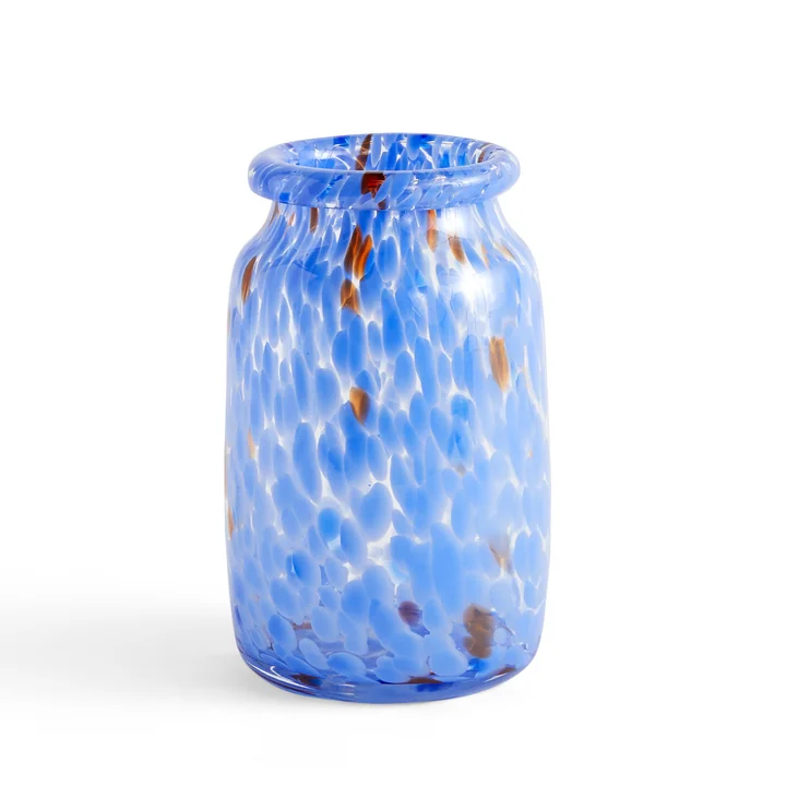Splash Vase M, Ø 14,3 x H 22,2 cm, blue by HAY