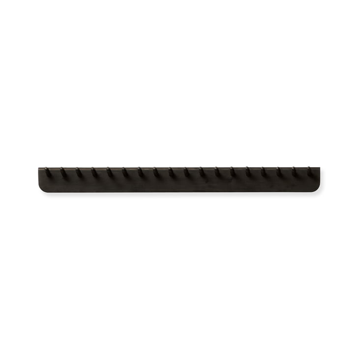 Echo coat rack, L 88 cm, oak black stained by Form & Refine