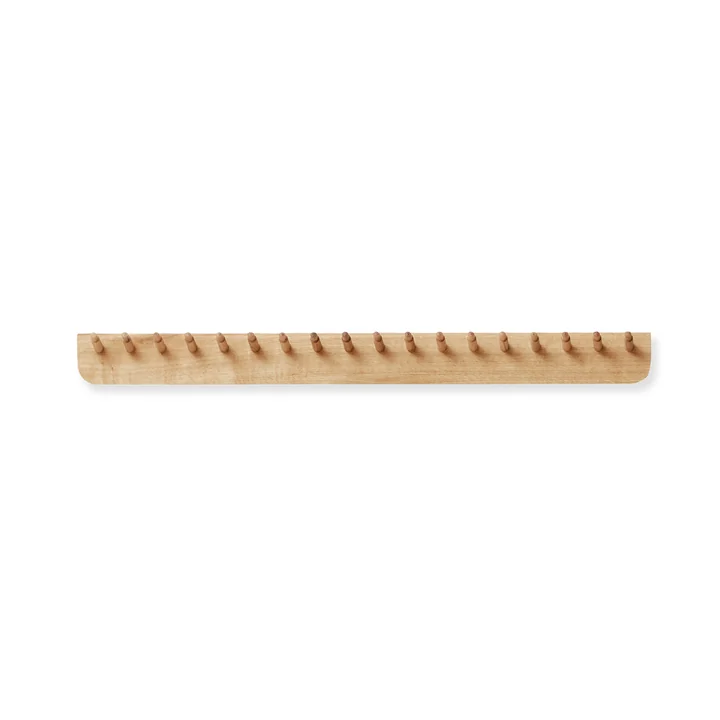 Echo coat rack, L 88 cm, oak white pigmented by Form & Refine