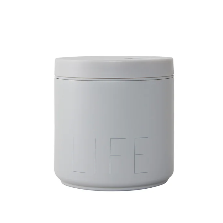 Travel Life Thermo Lunch Box large in Life / cool gray from Design Letters