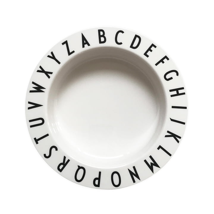 Eat & Learn Tritan plate deep in white from Design Letters