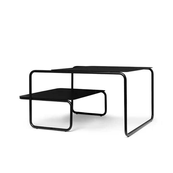 Level Coffee table, 79 x 60 cm, black by Ferm Living