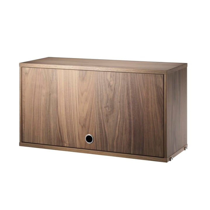 Cabinet element with hinged door, 78 x 30 cm, walnut from String