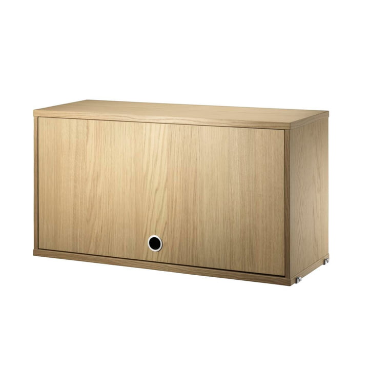 Cabinet element with hinged door, 78 x 30 cm, oak from String