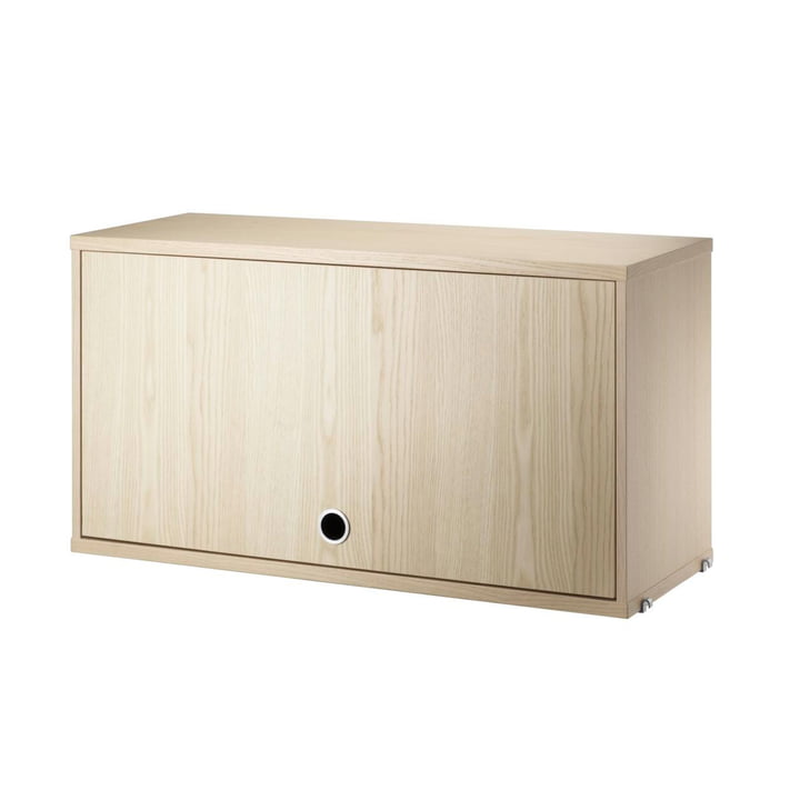 Cabinet element with hinged door, 78 x 30 cm, ash from String