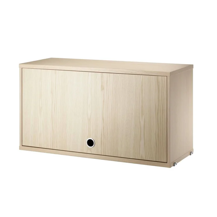 Wardrobe element with hinged door, 78 x 30 cm, ash from String