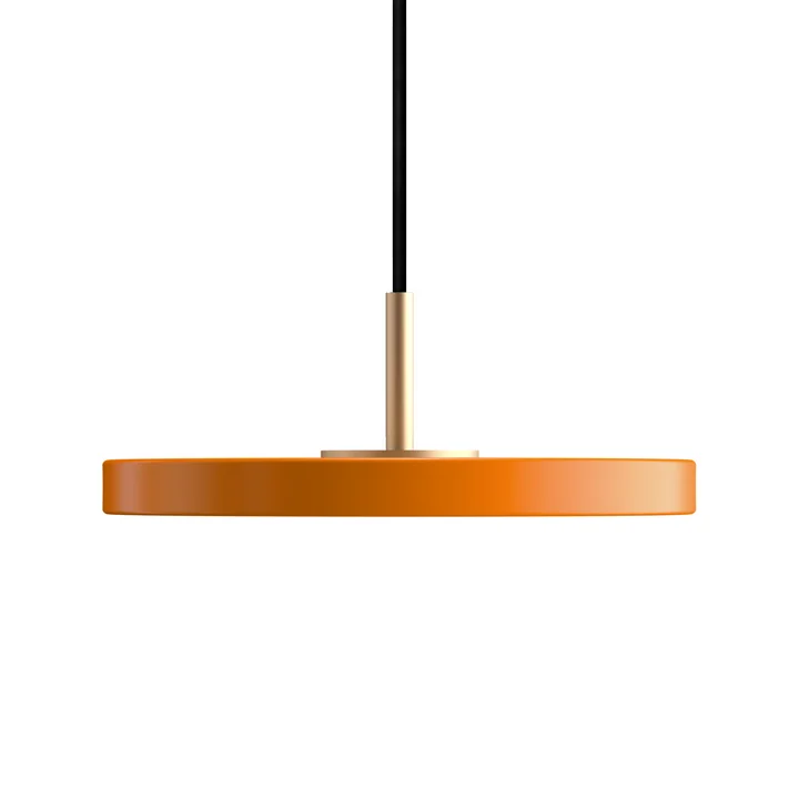 Asteria Micro LED pendant light in brass / orange from Umage