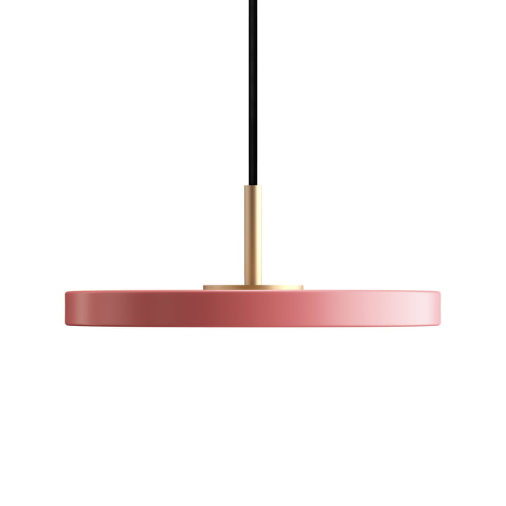 Asteria Micro LED pendant lamp in brass / rose by Umage