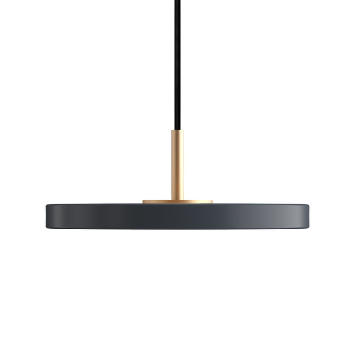 Asteria Micro LED pendant lamp in brass / anthracite by Umage