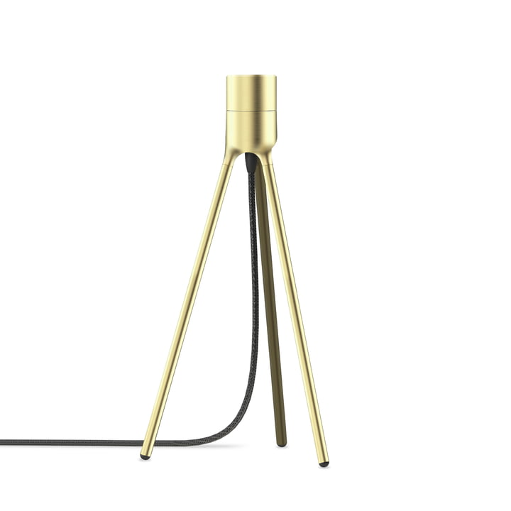Tripod for table lamps, H 37 cm in brushed brass by Umage
