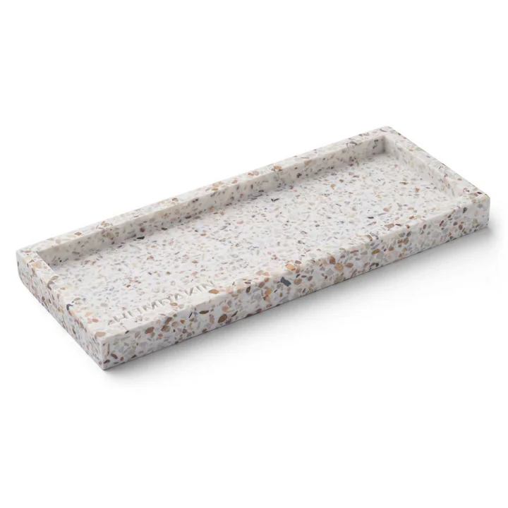 Terrazzo Tray 10 x 25 cm, natural from Humdakin