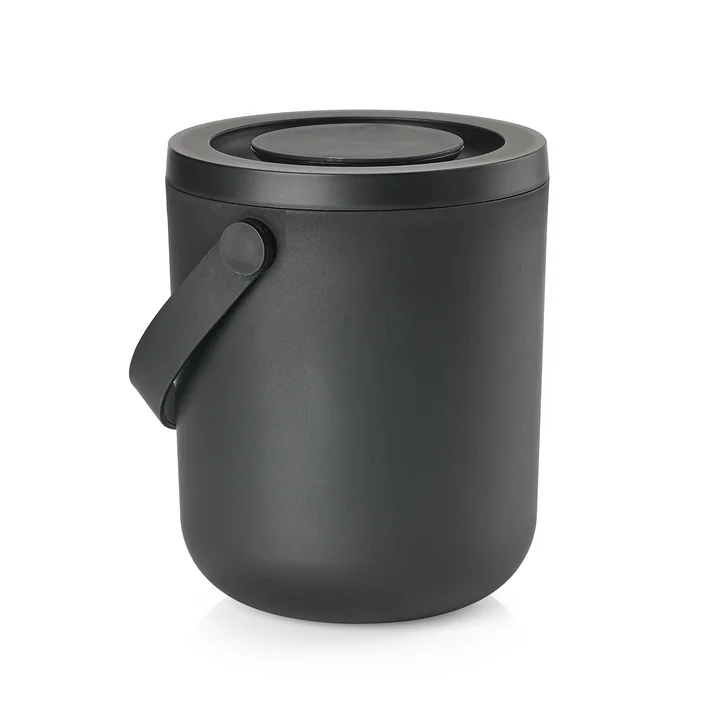 Circular Organic waste garbage can, 3 liters, black from Zone Denmark