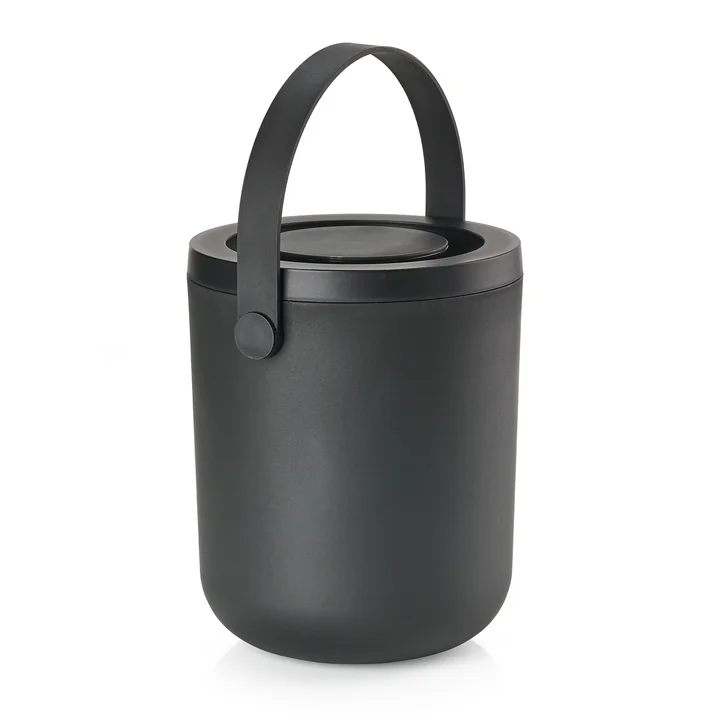 Circular Organic waste garbage can, 3 liters, black from Zone Denmark