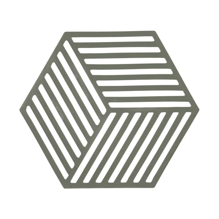 Hexagon Coaster, olive taupe from Zone Denmark
