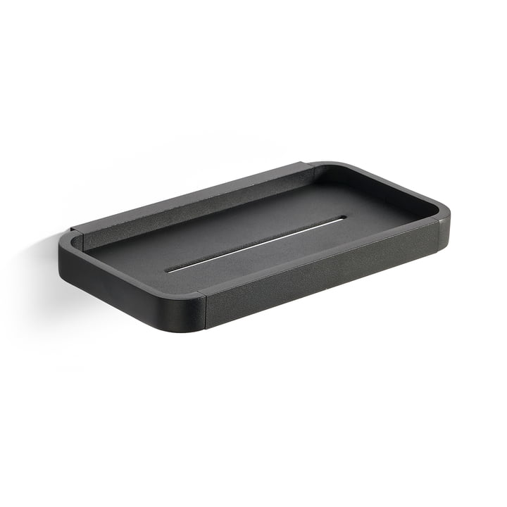 Rim shower tray, 11 x 22 cm, black from Zone Denmark