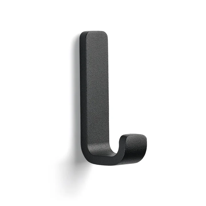 Rim Wall hook, 8.5 cm, black (single) from Zone Denmark