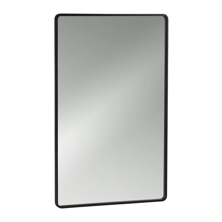 Rim Wall mirror, 44 x 70 cm, black from Zone Denmark