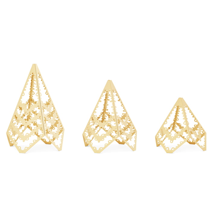 Table tree Lace 2022, gold (set of 3) from Georg Jensen