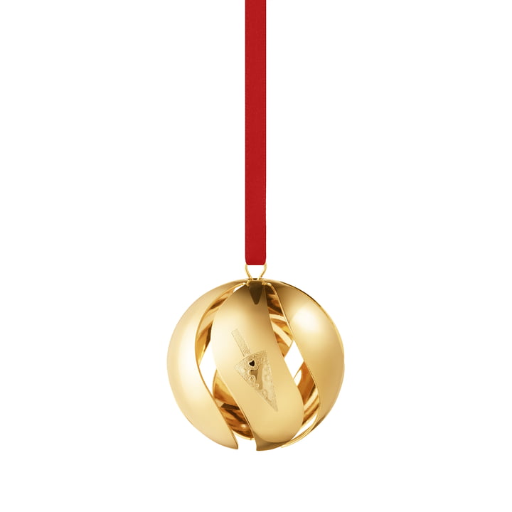 Christmas bauble 2022, gold from Georg Jensen