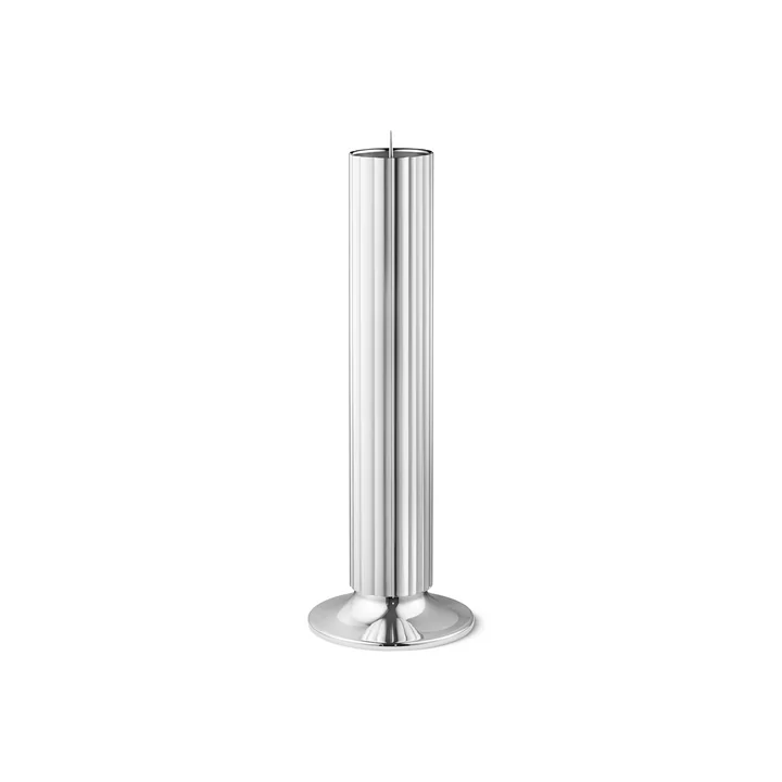 Bernadotte floor candlestick, h 40 cm, silver from Georg Jensen