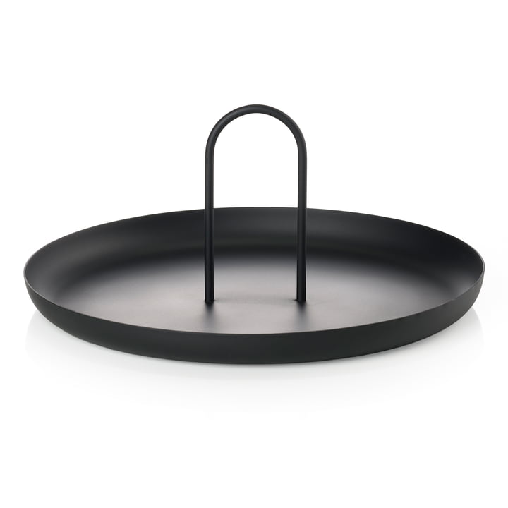 Singles tray, Ø 30 x 13 cm, black from Zone Denmark
