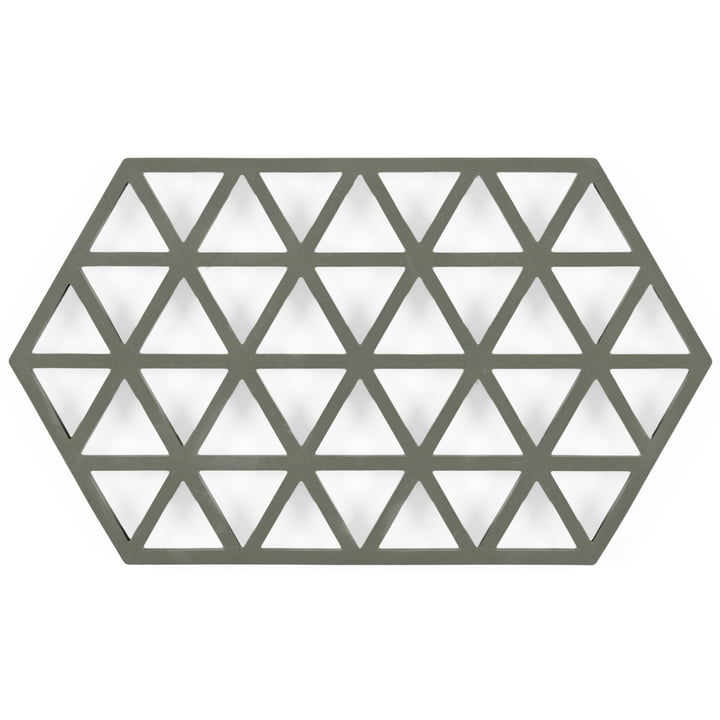 Zone Denmark - Triangle coaster, 24 x 14 cm, olive taupe