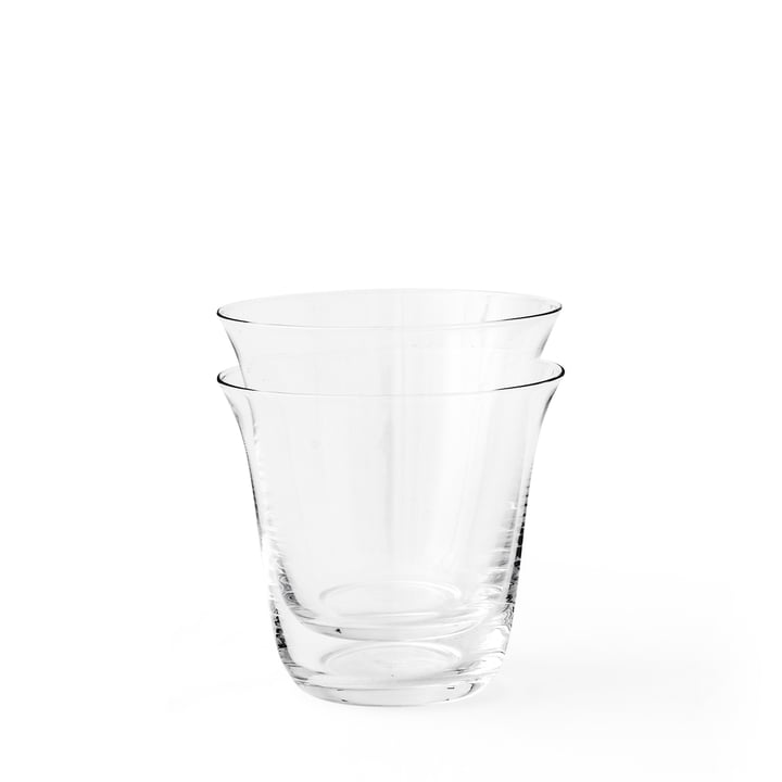 Strandgade Drinking glass H 9 cm, transparent (set of 2) from Audo