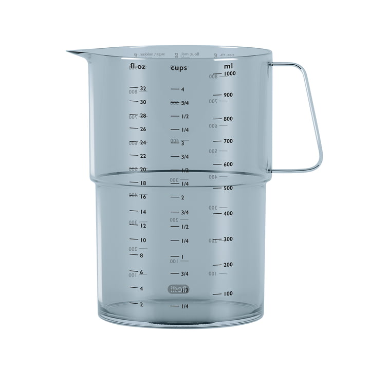 Mensura Measuring jug, 1.0 l in dusty blue from Rosti