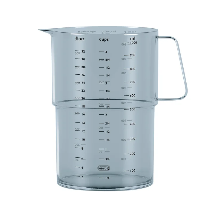 Mensura Measuring jug, 1.0 l in dusty blue from Rosti