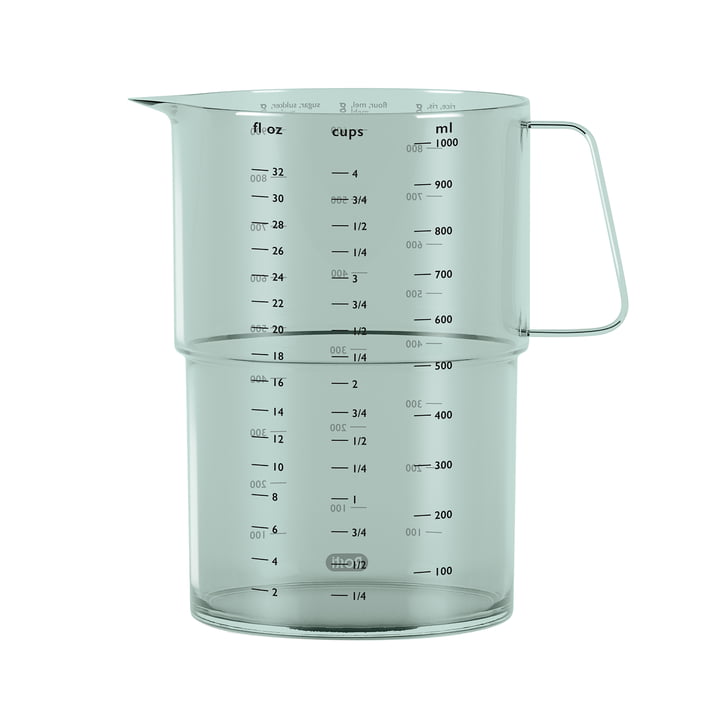 Mensura Measuring jug, 1.0 l in nordic green from Rosti