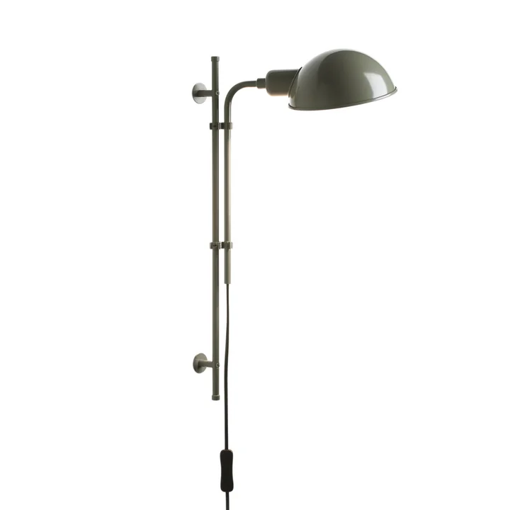 Funiculí Wall lamp, moss gray from marset