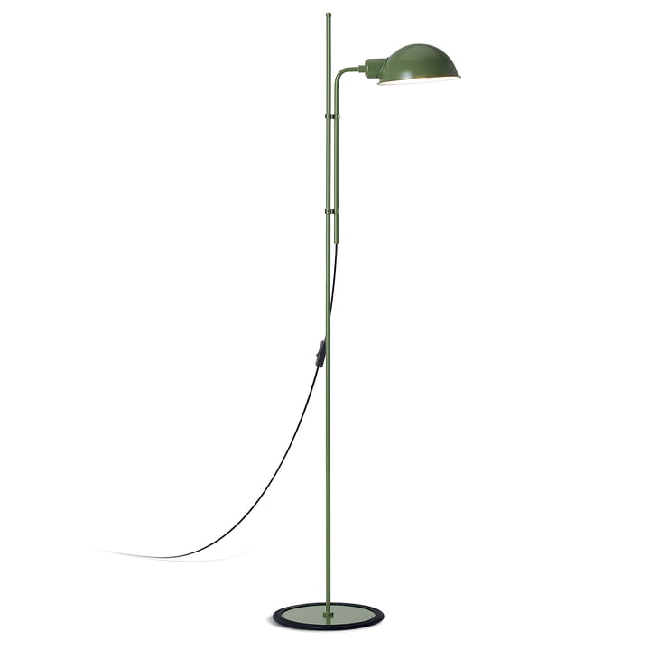 Funiculí Floor lamp, H 135 cm, green from marset