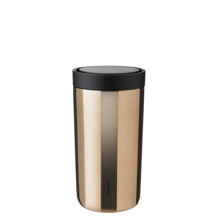To Go Click 0,2 l, double-walled in dark gold from Stelton