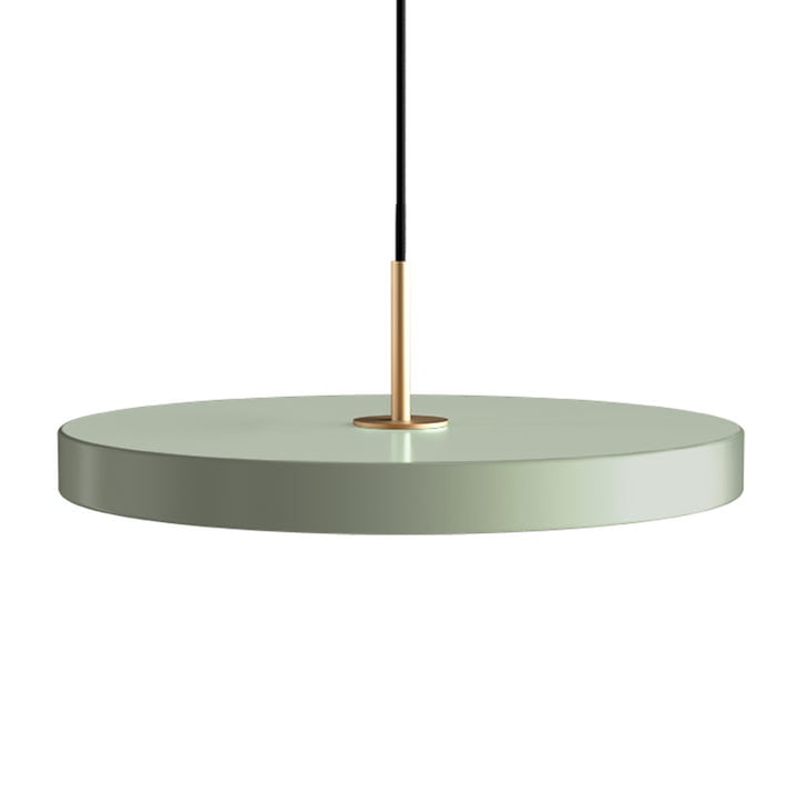 The Asteria Pendant lamp LED from Umage , brass / nuance olive