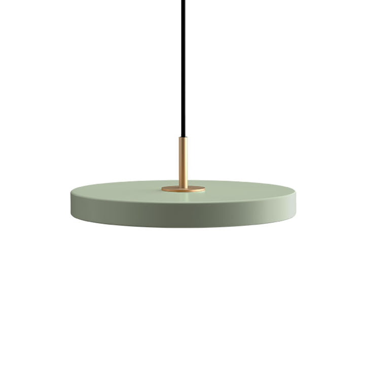 The Asteria Mini LED pendant light from Umage , brass / nuance olive