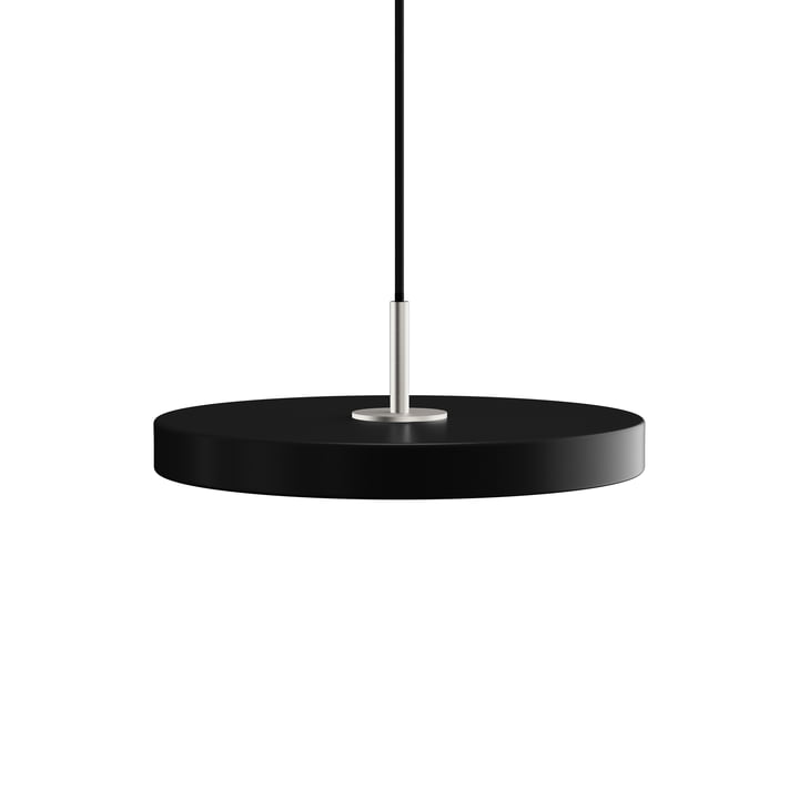The Asteria Mini LED pendant light from Umage in steel / black