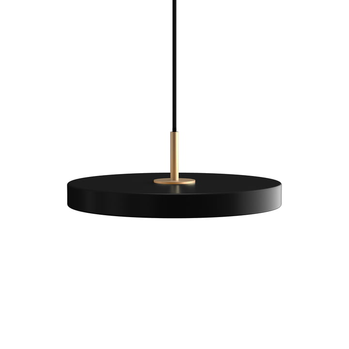 The Asteria Mini LED pendant light from Umage in brass / black