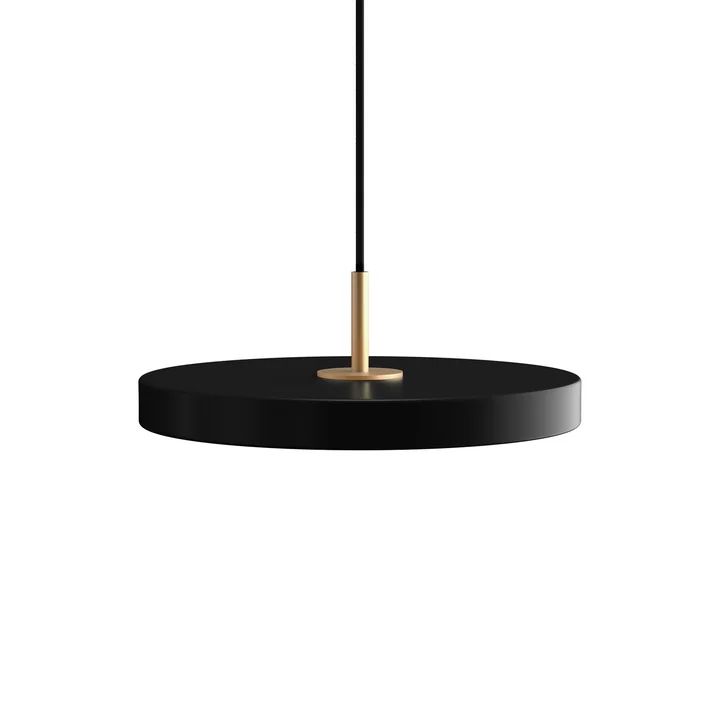 The Asteria Mini LED pendant light from Umage in brass / black