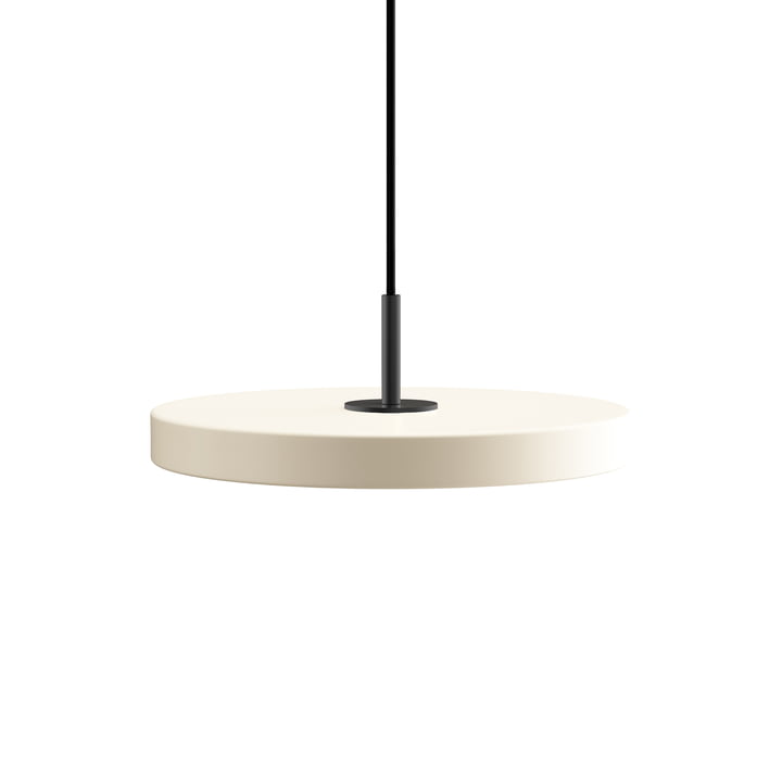 The Asteria Mini LED pendant light from Umage in black / pearl