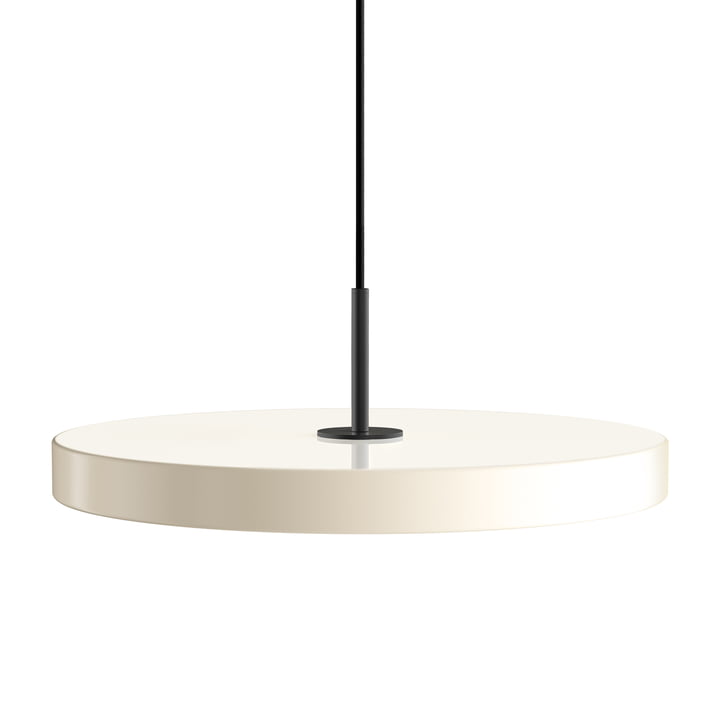 The Asteria LED pendant light from Umage in black / pearl